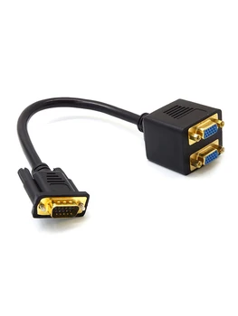 

VGA splitter 2 In 1 to HDMIVGA high-definition audio Converter Adapter Splitter for computer display Converter cable