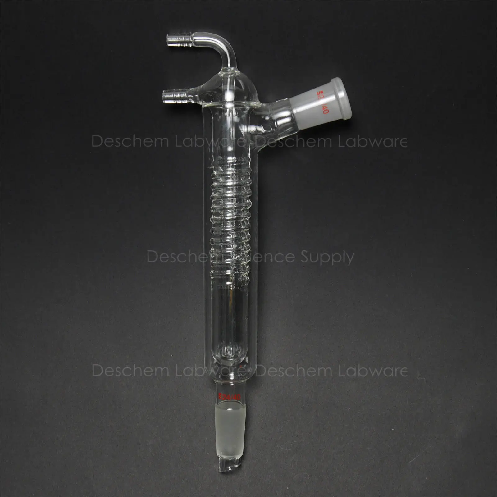 200mm,24/40,Lab Glass Highly Efficient Reflux Condenserin Pipette from