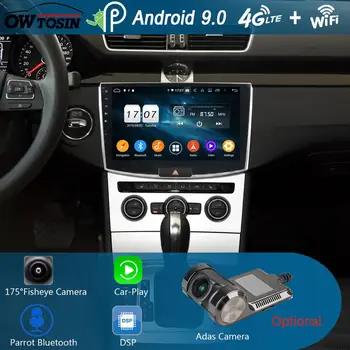 

IPS 10.1" Android 9.0 Octa Core 4G+64G Car DVD Player for Volkswagen Magotan VW Passat 7 B7 2012-2016 GPS Radio DSP CarPlay