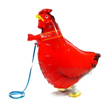 HEN Walking font b Pet b font Balloons Chicken Walking Animal Foil Balloons Party Decoration Supplies