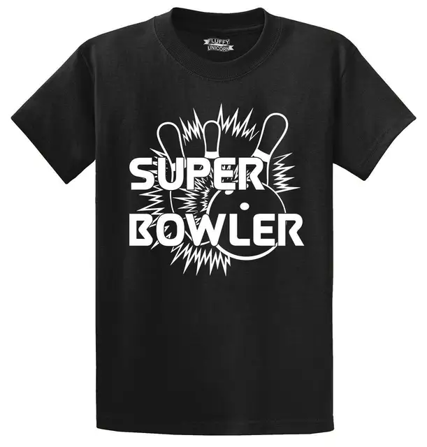 Cheap Mens Super Bowler T-Shirt Bowling Sports League Turkey Bowling Team Shirt   Cool Casual pride t shirt men Unisex Fashion tshirt