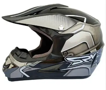 Высокое качество, шлем для мотокросса, брендовый шлем для мотокросса Atv Mtb, шлем для спуска на гору, мотоциклетный шлем с козырьком, ГОСТ, металлический, в черный горошек - Цвет: style13