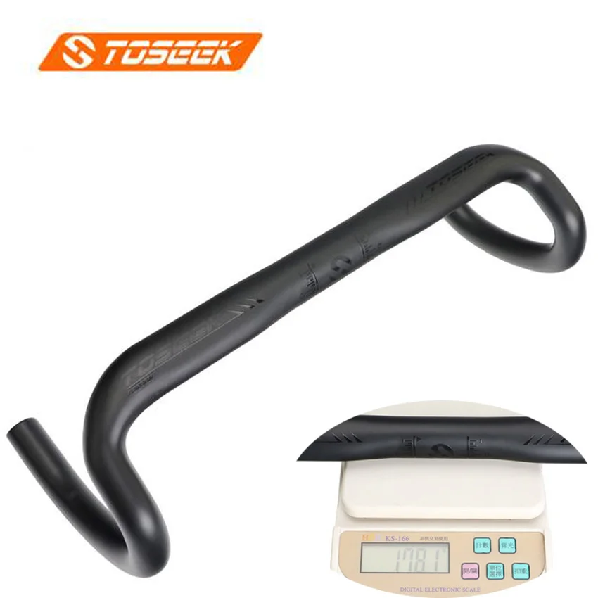 

Toseek Carbon Fiber Matte Black Handlebar Cycling Bicycle Handle Bar 31.8mm* 400 420 440mm bike parts