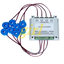 Восемь переменного тока модуль сбора MODBUS-RTU протокол RS485 Измерение тока