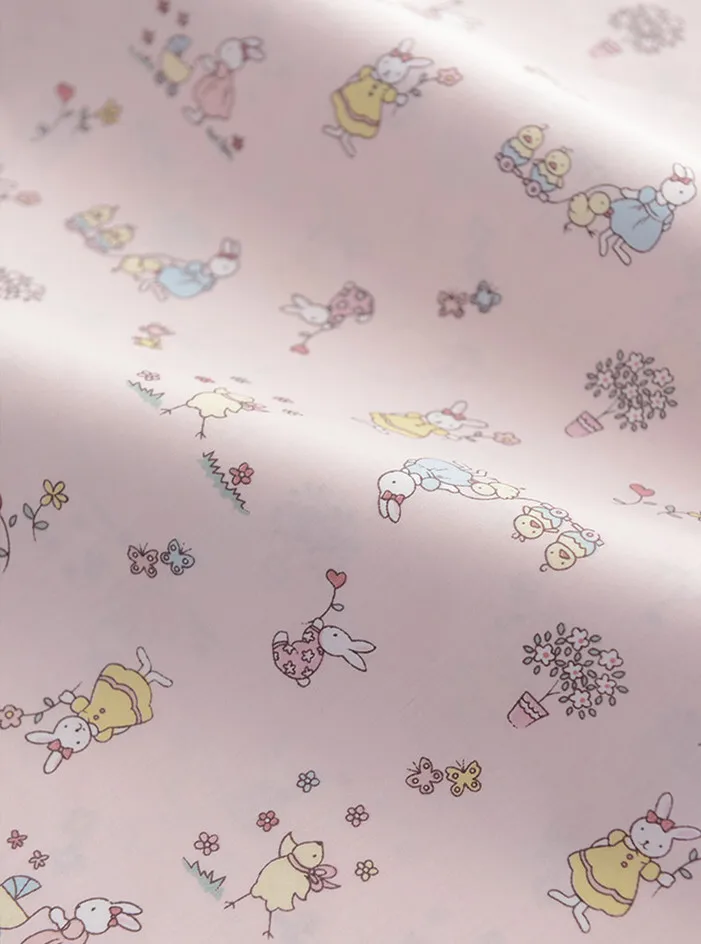160 см* 50 см, кролик, свежий мультфильм хлопчатобумажная ткань с принтом детские постельные принадлежности детские Швейные ремесла tecidos лоскутное одеяло кукла ткань ткани