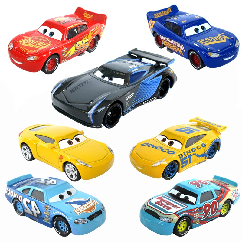 16 видов стилей Дисней Pixar Cars 3 Jackson Storm Ramirez Mater 1:55 литье под давлением металлический
