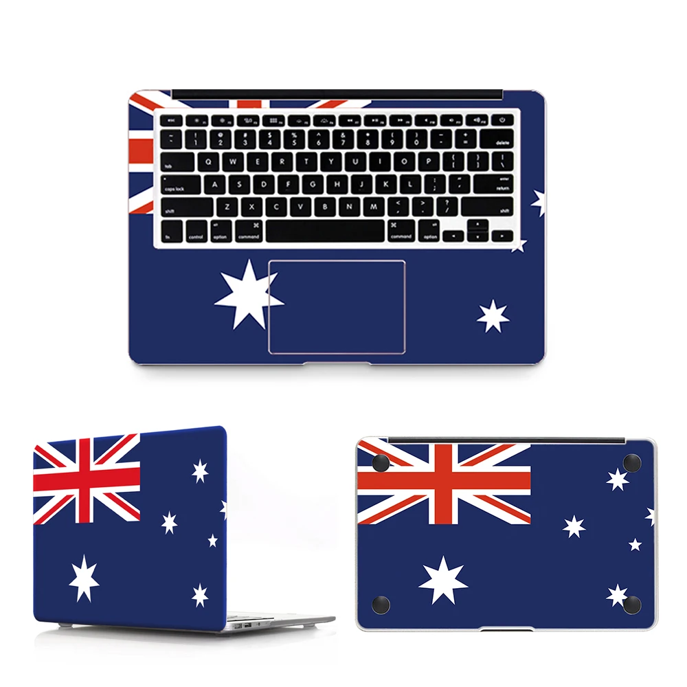 HRH 3 в 1 флаг полное тело виниловая кожа Обложка Наклейка для Macbook защитный чехол Нижняя крышка для Macbook Air Pro 11 12 13 15 дюймов кожа - Цвет: Australia Flag