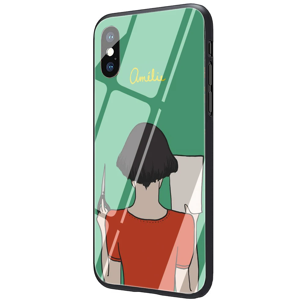 Чехол для телефона Amelie poster classic Франция movie из закаленного стекла для iPhone 5 5S 6 6s Plus 7 8 Plus X XR XS 11 Pro Max - Цвет: G11