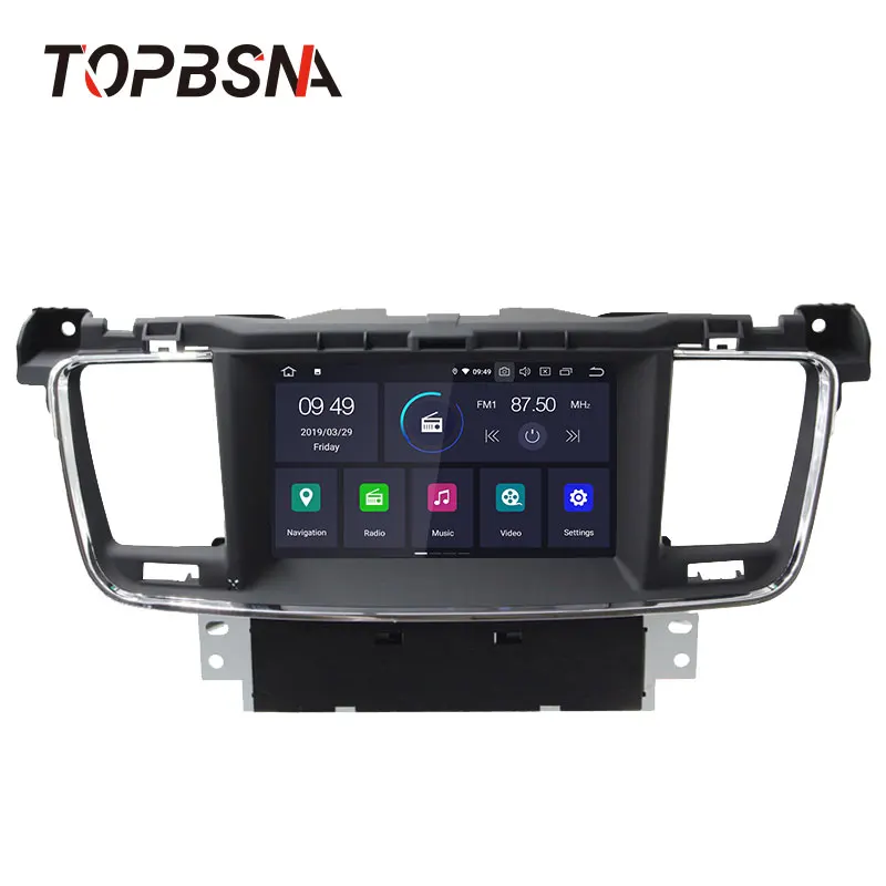 Sale TOPBSNA Android 9.0 Car DVD player For PEUGEOT 508 2011-2017 GPS navigation 1 din Car radio Stereo multimedia WIFI Audio RDS USB 1 Sale TOPBSNA Android 9.0 Car DVD player For PEUGEOT 508 2011-2017 GPS navigation 1 din Car radio Stereo multimedia WIFI Audio RDS USB 1