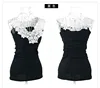 New Spring Autumn Winter Women's crochet lace shirt blouse slim casual tops tees for women 168NNmzN