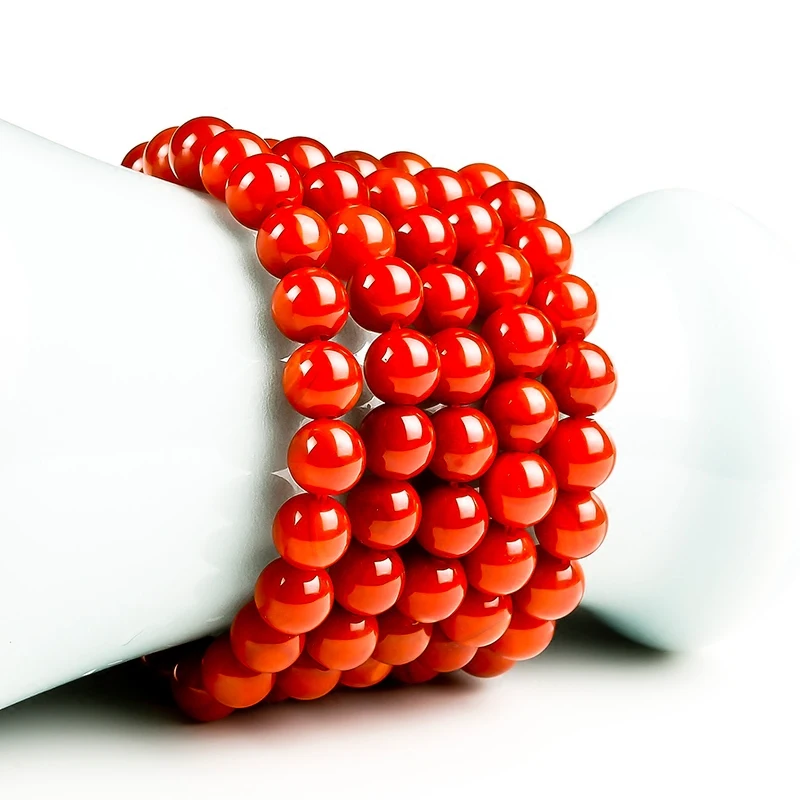 Натуральный Южно-красный агат разброс хурмы красное пламя зерна Будды Бусины DIY ювелирные аксессуары браслет ожерелье бисер