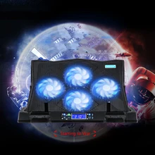 420*320*35 мм 14-19 дюймов радиатор для ноутбука охлаждающая подставка с 4 вентиляторами 130 мм регулируемый радиатор для ноутбука многоступенчатый регулировочный кронштейн