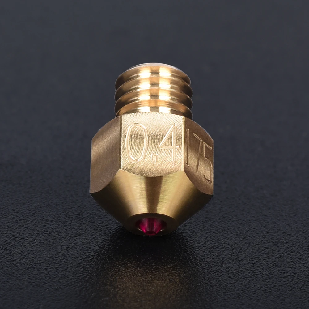 MK8 красный распылитель 1,75 мм высокотемпературная латунь для нити PETG ABS PEI PEEK нейлон 3d принтер части MK8 Ender 3 SKR V1.3 PRO
