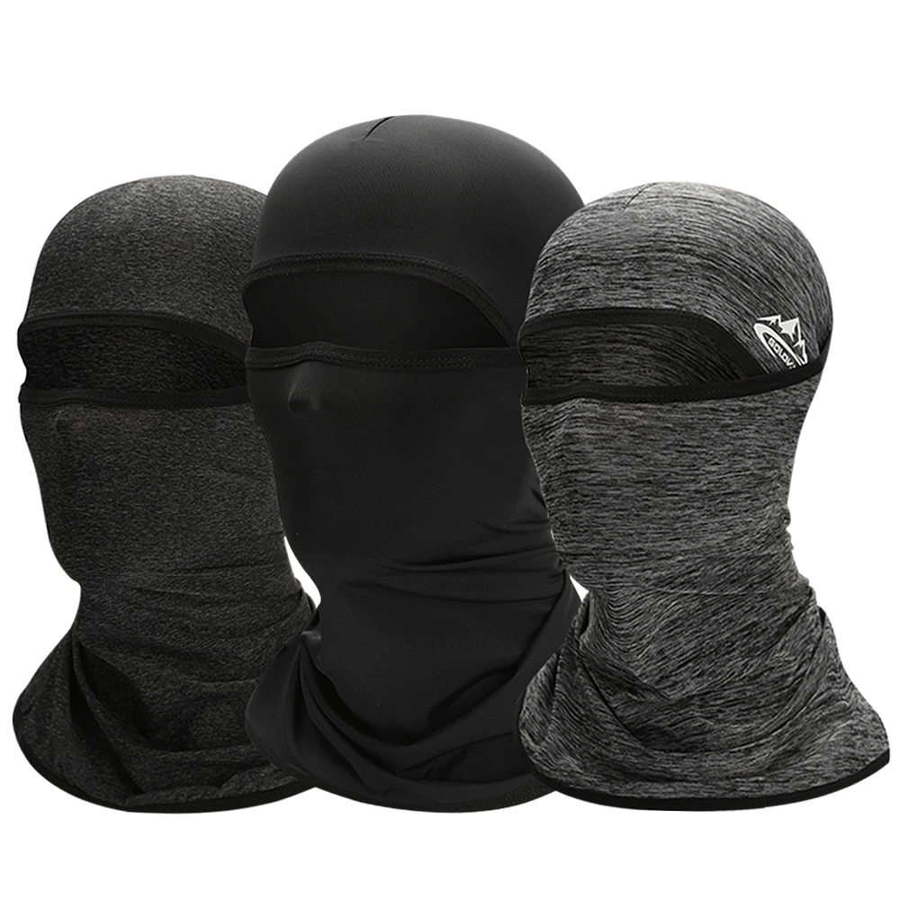 

UPF 50 Cycling Face Mask Helmet Liner Balaclava Cooling Ice Silk Neck Gaiter Summer UV Protection Headgear Bicycle Equipment