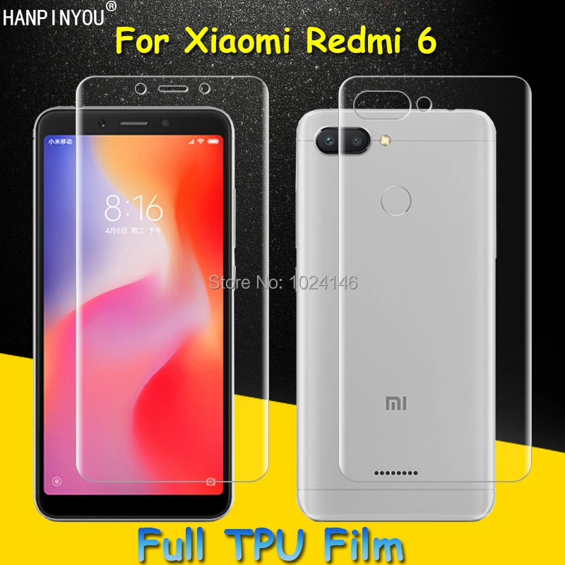 front-back-full-coverage-clear-soft-tpu-film-screen-protector-for-xiaomi-redmi-6-545-cover-curved-parts-not-tempered-glass