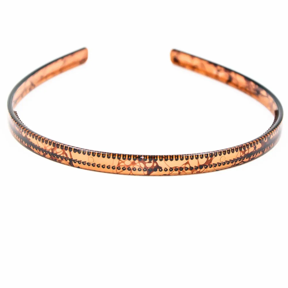 

0.9cm in Width Colorful Pattern Headbands No Slip Teeth Comb Hairband Multicolor Assorted Accessories Hair Holder Organizer