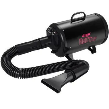 

A Professional Pet Hair Dryer 3 Gear Speed Dog Cat Grooming Dryer Blower Pet Clothes Dryer 110V/220V/2200W Hot/Cold Air Black