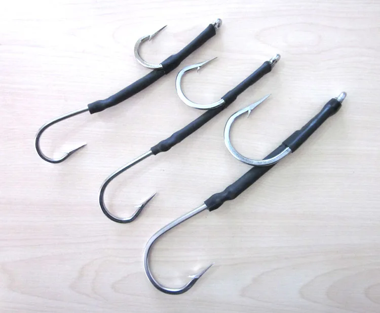 

5pcs 12/0 11/0 Game Fishing Assist Hooks for Skirted Trolling Lures Sea Fishing hook Stainless steel fishing hook free shipping