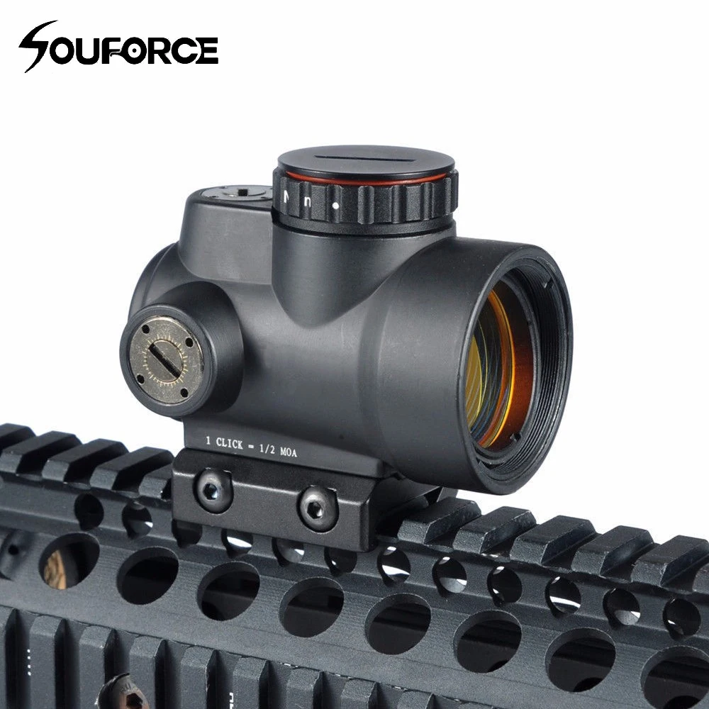 

New Tactical Optical Sight 1x25mm MRO 2.0 MOA Adjustable Red Dot Scope Sight with Low High Mount