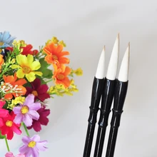 Комплект из 3 предметов белый шерстяной волос Китайская каллиграфия кисти для рисования акварельными красками и гуашью, кисточка для кисть художественных школьные канцелярские принадлежности