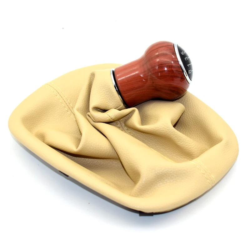 

For Volkswagen VW Passat B5 B5.5 98-04 Shifter Lever 6 Speed MT Gear Shift Knob with PU Leather Gator Boot Cover