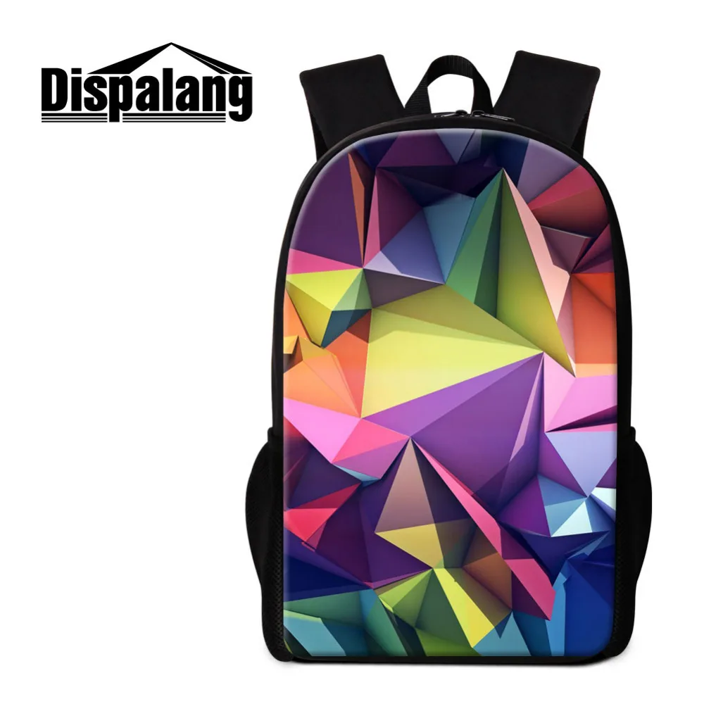 

Dispalang Men Women Backpack Geometry Pattern School Bag for Teenagers Pencil Bags Kids School Backpack Female Bookbag Mochila