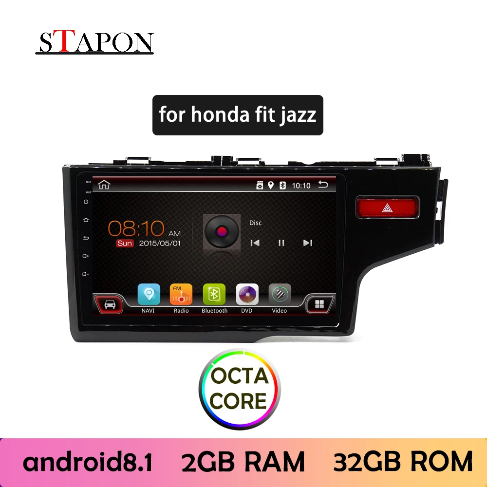 STAPON 9inch for honda fit 2014-19 Android8.1 2G RAM OCTA CORE RDS AM FM car MP5 multimedia player with WiFi | Автомобили и