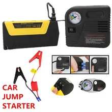 Автомобильный усилитель jumper Jump Starter высокой емкости 4 USB power Bank аварийное зарядное устройство для бензинового и дизельного автомобиля с насосом