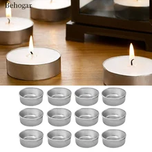 Behogar 12 шт. пустые подсвечники для свечей контейнеры формы банки для изготовления принадлежностей для DIY аксессуары для изготовления свечей инструменты