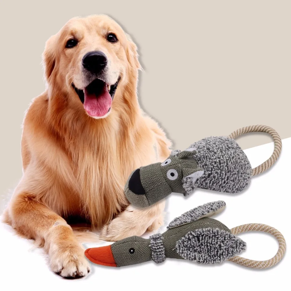 Buy Puppy Honking Duck Cotton Flax Rope Loop Pet Early