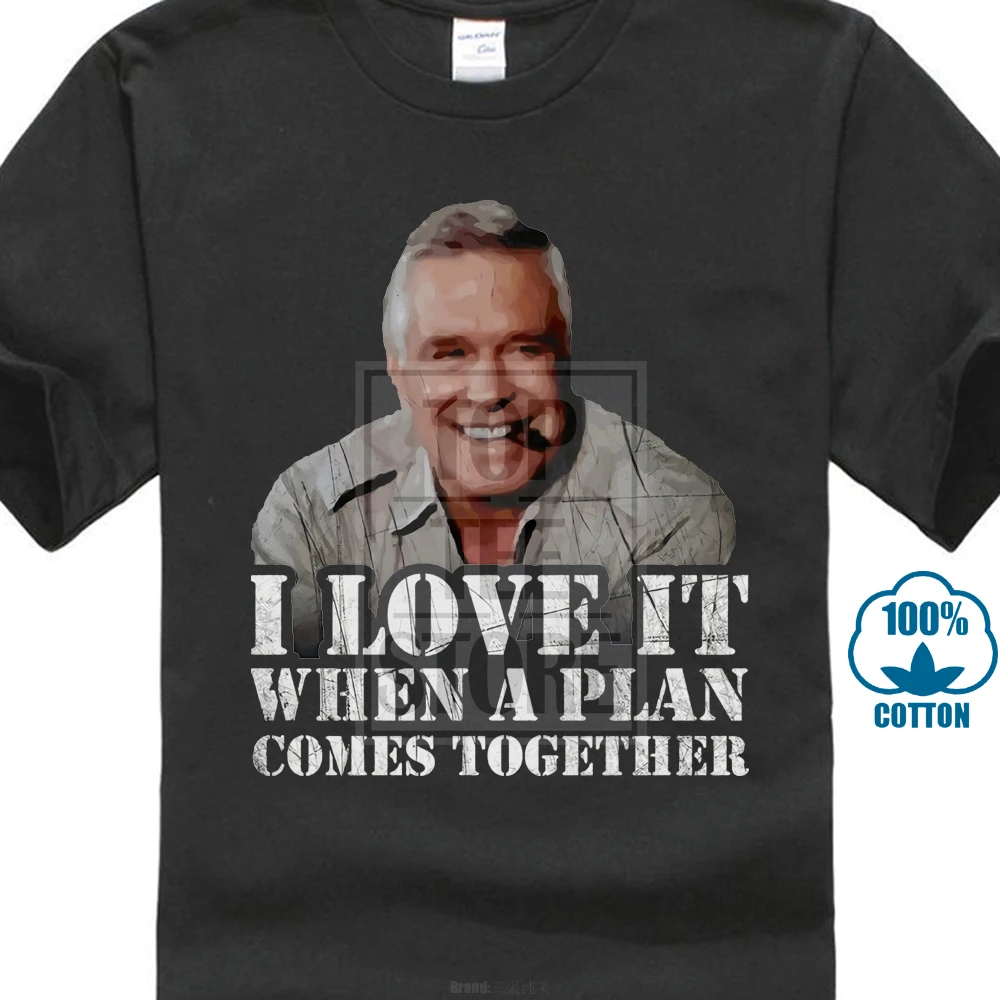 

2018 Fashion Short Tee Hannibal T Shirt A Bus Van Car Cigar Team B.A. Mad John Smith Amy Murdock