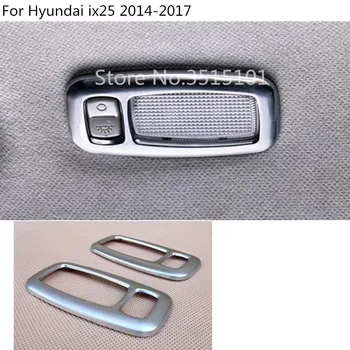 

Car Cover ABS Chrome Back Rear Tail Read Reading Switch Light Lamp Frame Trim 2pcs For Hyundai Creta IX25 2014 2015 2016 2017