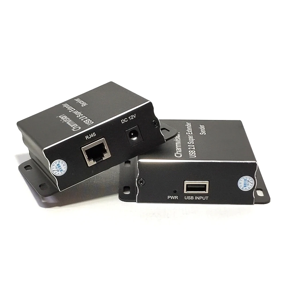 USB удлинитель Charmvision EU204P 100 м с 4 портами 480 Мбит/с|USB-хабы| |