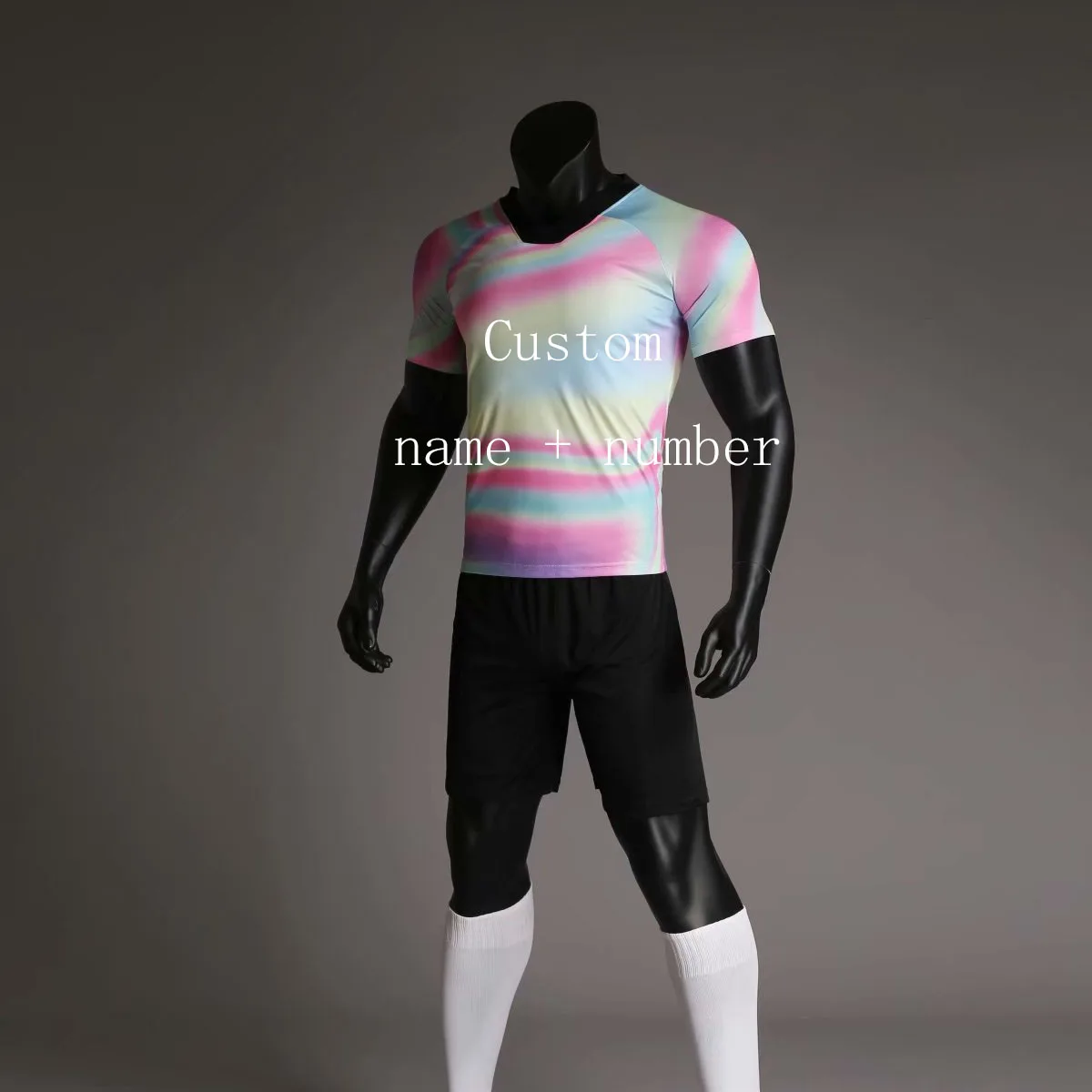 Футбольные Джерси спортивные костюмы для мужчин взрослые футбольные пустые наборы летние крутые костюмы с принтом спортивная одежда наборы униформы - Цвет: CT RW