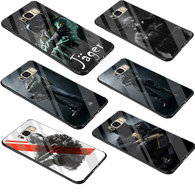 

Glass Grand Core Alpha Rainbow Six Siege Case Cover For Samsung A10 A20 A30 A40 A50 A60 A70 S7 Edge S8 S9 Plus S10 Note 8 9