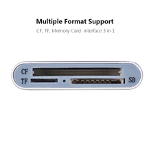 Мини Портативный USB3.0 кард-ридер адаптер устройство для чтения карт USB 3,0 OTG Micro SDXC TF/CF/3 в 1 для Планшеты портативных ПК компьютер с четырехъядерным процессором USB кабель