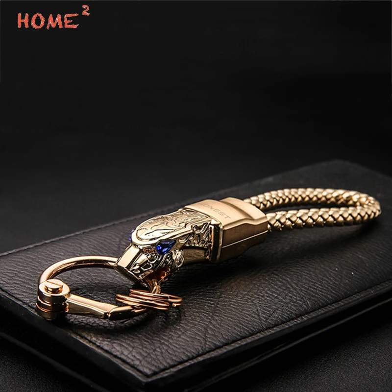 

Car Styling Key ring Leopard Head Auto Keychain Keyring for Porsche Pontiac Proton MINI Cooper Mazda LADA Luxgen Maserati Haval