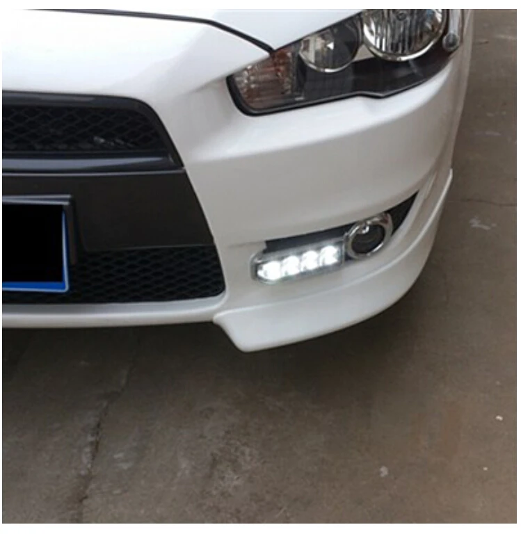 Светодиодный 2008 ~ 2015 Mitsubishe Lancer Дневной светильник туман головной стремиться ASX