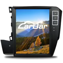CARBAR 10.4″ Vertical IPS Screen Android Car DVD GPS Navigation Radio Player for Honda Civic 2012-2015 2GB RAM 64GB ROM