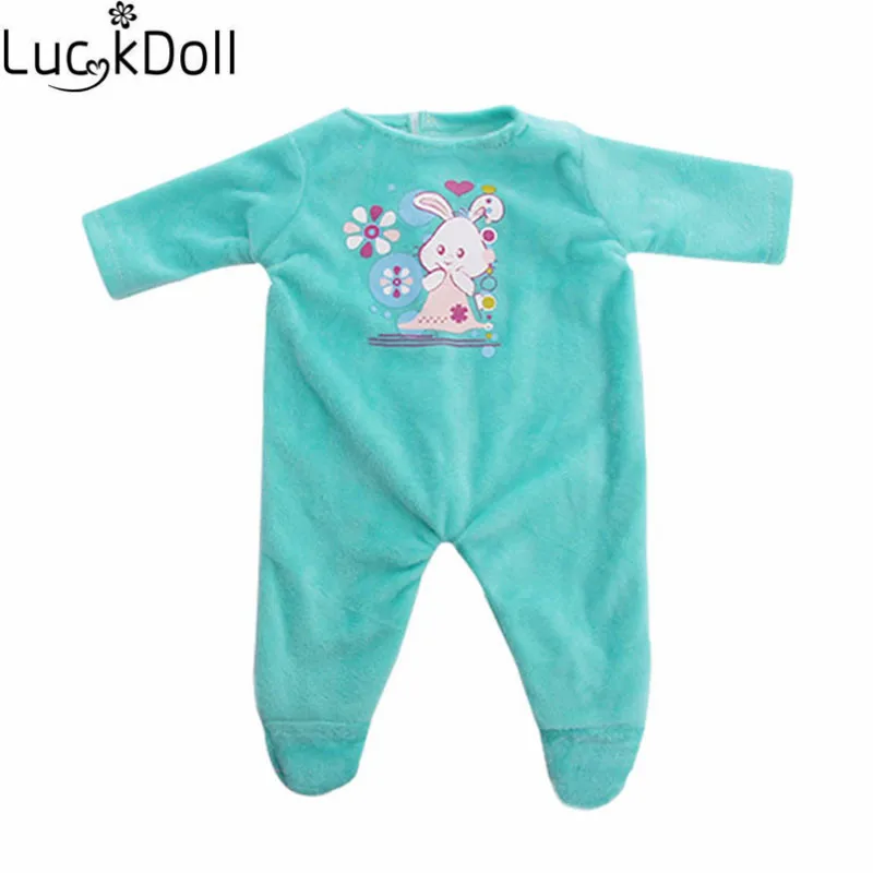 Luckydoll Повседневная кукольная Пижама подходит 18 дюймов Американский 43 см Кукла Одежда Аксессуары Детские лучшие рождественские подарки - Цвет: n1115