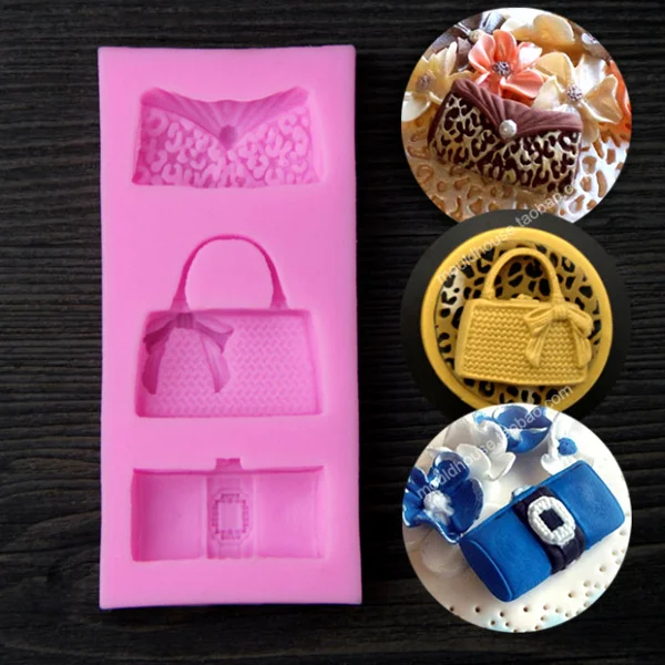 Aliexpress.com : Buy Fashion Bags Fondant Chocolate Mold ...