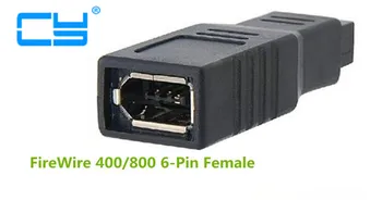 

FireWire 400/800 6-Pin Female to 9-Pin Male IEEE1394a 1394b Adapter Converter