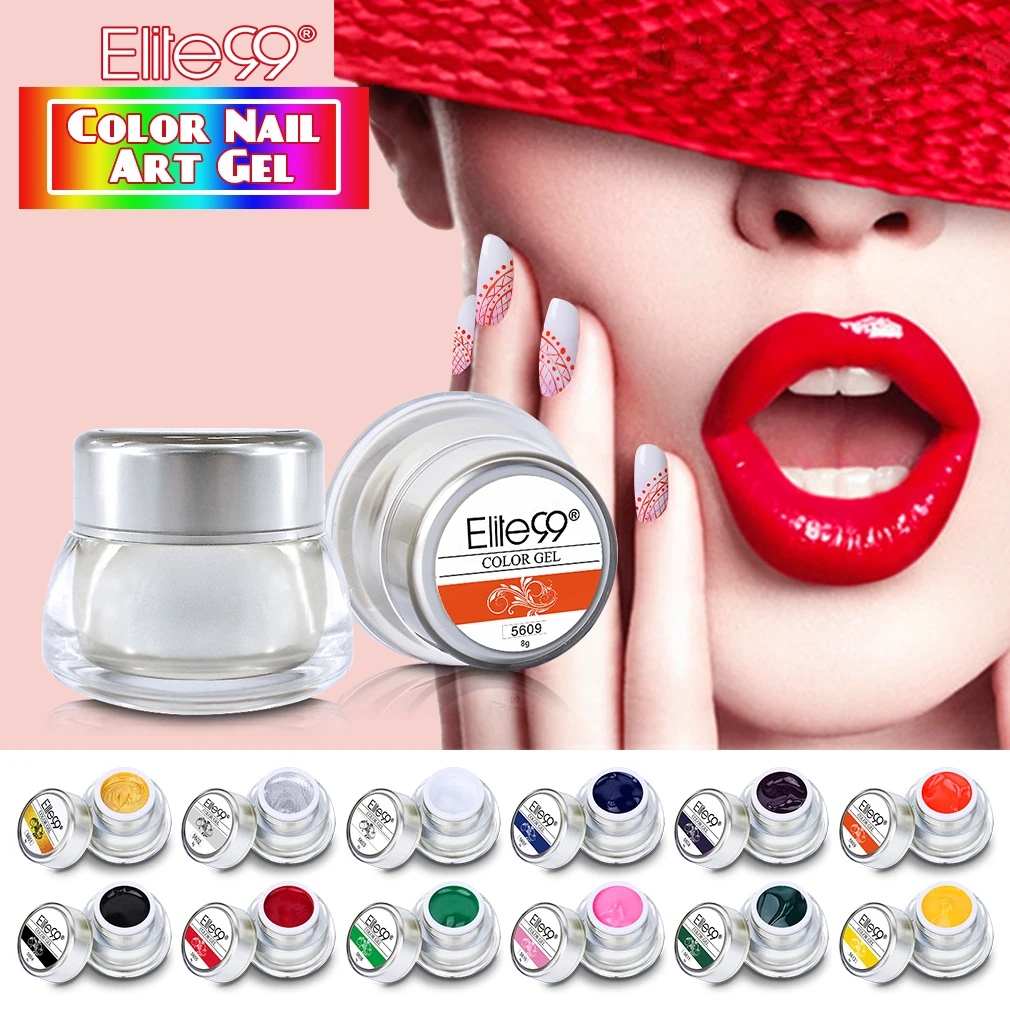 

Elite99 Color Gel 8g Stamping Paint Nail Gel UV LED Gel Nail Polish Long Lasting Gel Varnish Hybrid Lacquer Gelpolish Gellak Ink