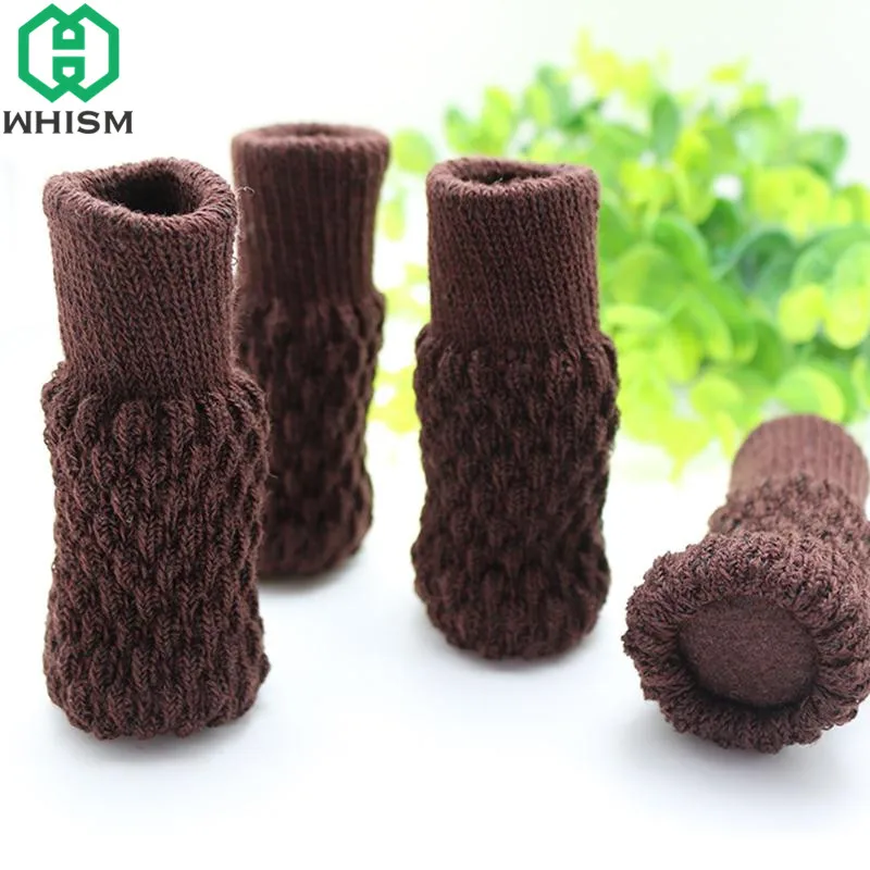 WHISM 4PCS Acrylic Chair Legs Cover Floor Protection Non ...