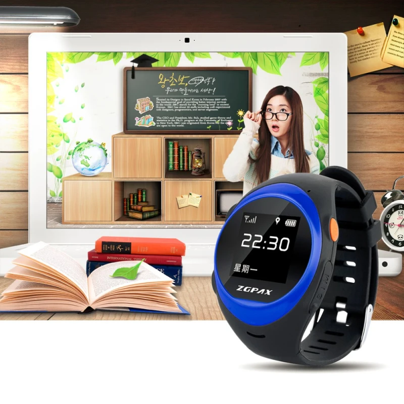 

GPS ZGPAX Kid smart watch S888 support SOS GPS WIFI Anti falling Alarm locate remote reloj inteligente S888 for Old man Kid gift