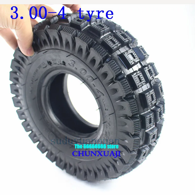 

High quality 11 inch wheel tyres 3.00-4 (10"x3", 260x85) for Knobby Scooter, ATV and Go Kart Tires and inner Tubes Set