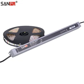 

SANPU SMPS Slim Switch Mode Power Supply 12V DC 24W 2A LED Driver 110V 120V AC/DC Lighting Transformer Dustproof Plastic IP44
