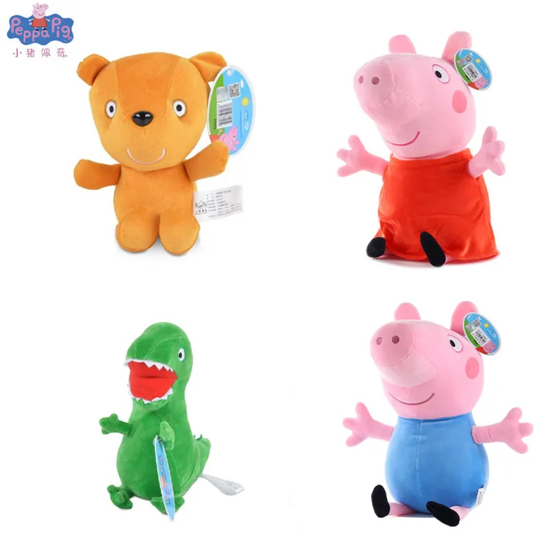 Оригинальные 30 см Peppa игрушки "Свинка" игрушечные животные Мультяшные плюшевые игрушки Семья друг свинья партия игрушек для девочек