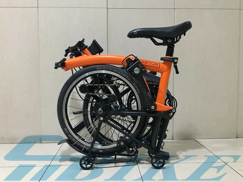 Best Bicycle Small Shelf Aluminum Alloy Ultralight Bracket Mini - saving Power Tow Small Wheels for Brompton 2