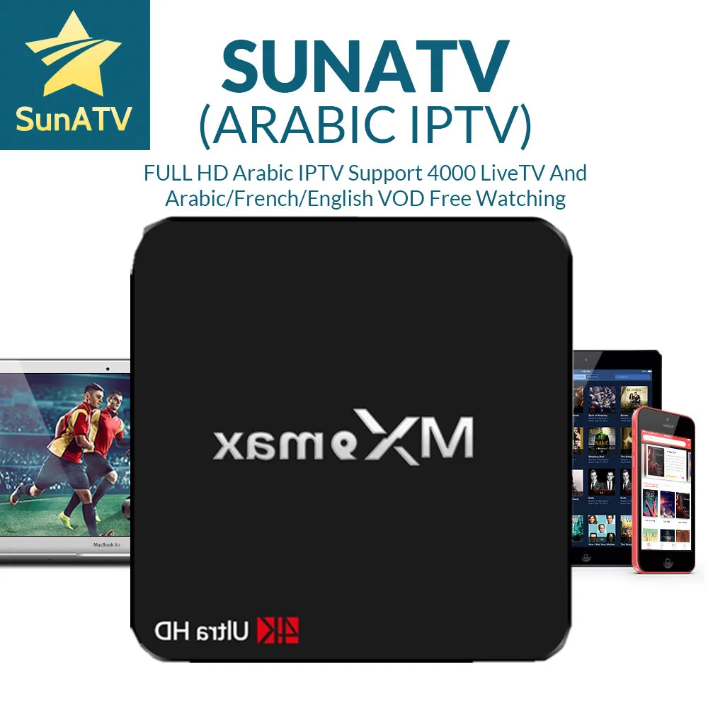 

1 Year IPTV included M96X PLUS S905X 2/16G Android 6.0 TV Box SUNATV/Netflix configured Arabic IPTV Europe iptv French